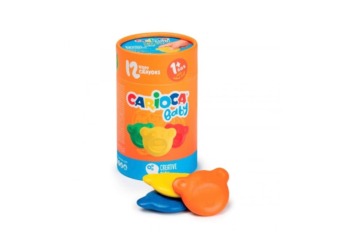 Crayolas Oso 6 colores Carioca